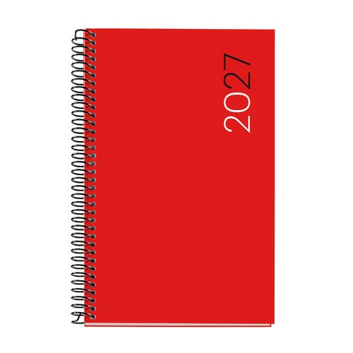 MIQUELRIUS Agenda Anual 2027 Basic City Espiral Rojo MIQUELRIUS Agenda Anual 2027 Basic City Espiral Rojo