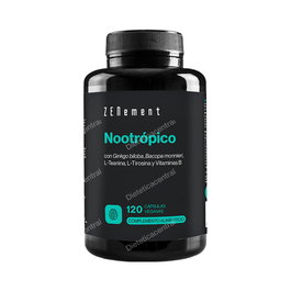 ZENEMENT Nootropico 120 Cápsulas - Ginkgo Biloba, Bacopa, Té Verde para Memoria y Concentración