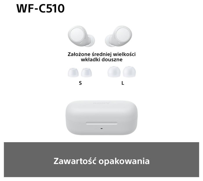 Sony WF-C510 Auriculares True Wireless Blancos con Estuche de Carga IPX4 Sony WF-C510 Auriculares True Wireless Blancos con Estuche de Carga IPX4