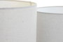DKD Home Decor Pantalla Crudo Lino Metal 40 x 28 x 40 cm Set de 2