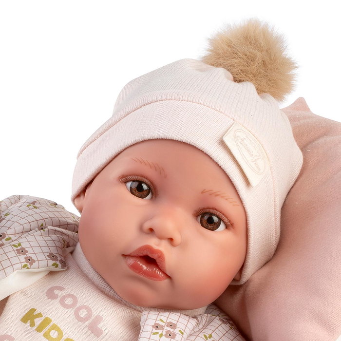 Muñecas Antonio Juan Muñeca Recién Nacida Erika Bomber 33023, 42 cm Blandita, Español, Francés, Alemán, Portugués, Inglés, +3 Años