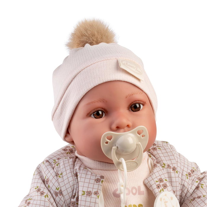 Muñecas Antonio Juan Muñeca Recién Nacida Erika Bomber 33023, 42 cm Blandita, Español, Francés, Alemán, Portugués, Inglés, +3 Años