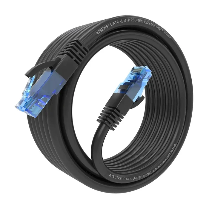 Aisens Cable de Red RJ45 Cat6 UTP AWG26 CCA 5m Negro