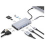 Conceptronic Docking Station 10 en 1 USB-C DONN20G Gris