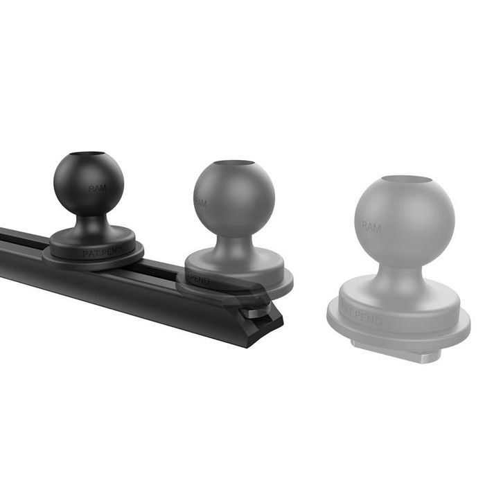 RAM Mounts RAM Tough-Track Riel de montaje compuesto de 3 pulgadas con carga lateral