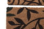 DKD Home Decor Felpudo Terraza Y Jardin Coco Goma Marron Negro 45 x 2.3 x 75 cm
