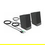 DeLOCK Altavoces Estéreo 2.0 para PC con USB y Conector 3.5 mm, 3W, Color Negro - Ideal para Mesa y Escritorio