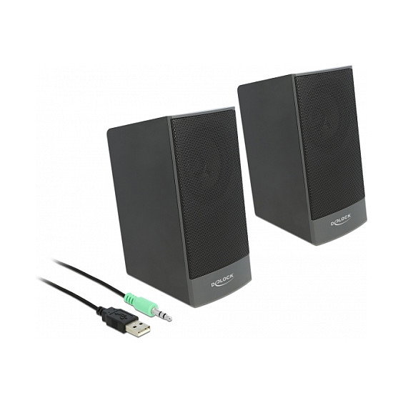 DeLOCK Altavoces estéreo 2.0 Negro DeLOCK Altavoces estéreo 2.0 Negro
