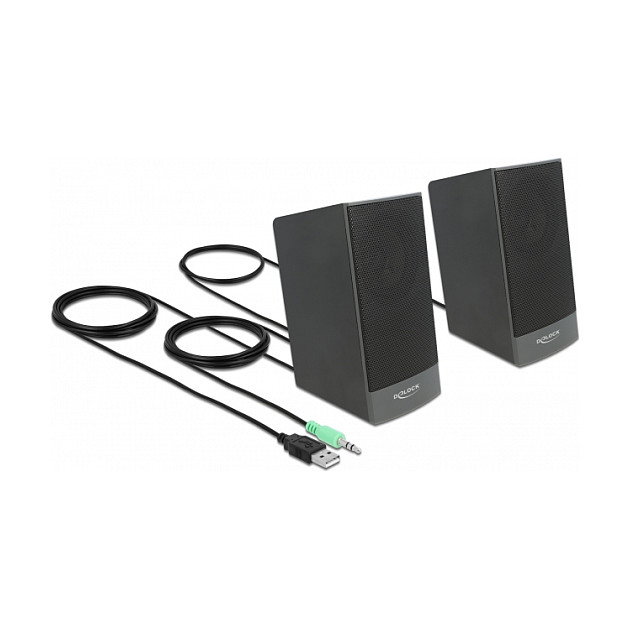 DeLOCK Altavoces estéreo 2.0 Negro DeLOCK Altavoces estéreo 2.0 Negro