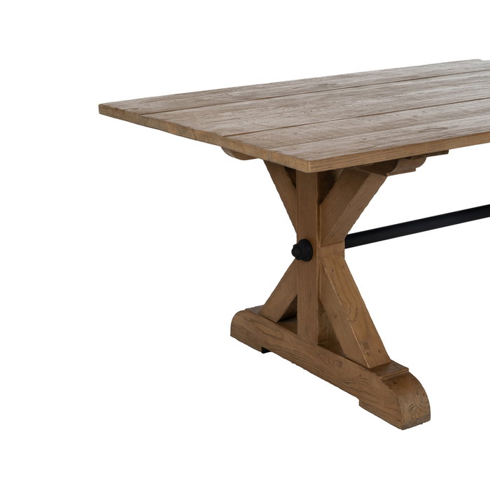 Mesa Comedor Madera de Roble Salón 240 X 98 X 76 cm