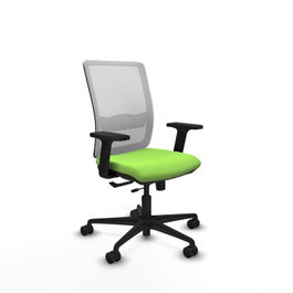 PIQUERAS Y CRESPO Silla de oficina Haches Pistacho y Blanco