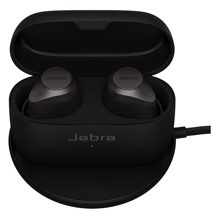 Jabra 14207-92 Cargador Inalámbrico Qi para Auriculares (Evolve2 Buds, Elite 7 Pro, Active 75t, etc.) - USB-A, Negro