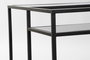 DKD Home Decor Mesa de Centro Metal Madera 120x60x50 Negro y Natural