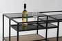 DKD Home Decor Mesa de Centro Metal Madera 120x60x50 Negro y Natural