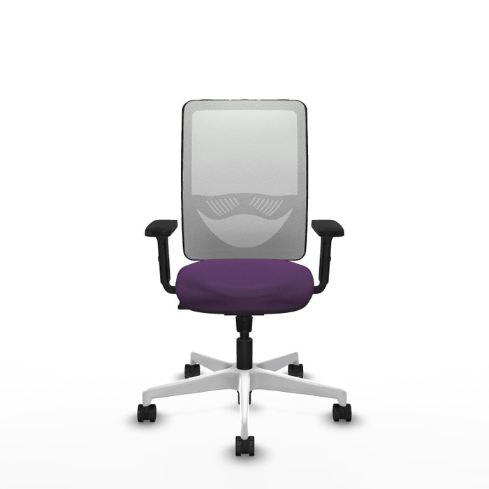 PIQUERAS Y CRESPO Silla de oficina Zulema Morado con malla Blanca PIQUERAS Y CRESPO Silla de oficina Zulema Morado con malla Blanca