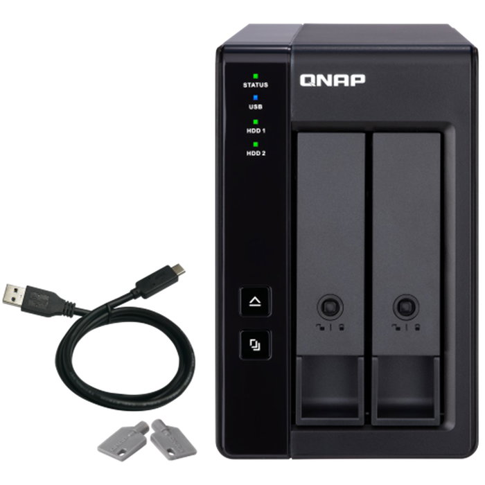 Qnap Caja Expansión Raid TR-002 USB 3.2 Gen 2, 2 Bahías SATA 3.5"/2.5" (sin discos) Qnap Caja Expansión Raid TR-002 USB 3.2 Gen 2, 2 Bahías SATA 3.5"/2.5" (sin discos)