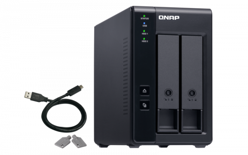 QNAP TR-002 Unidad de Disco Múltiple Negro