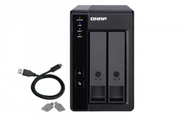 QNAP TR-002 Unidad de Disco Múltiple Negro