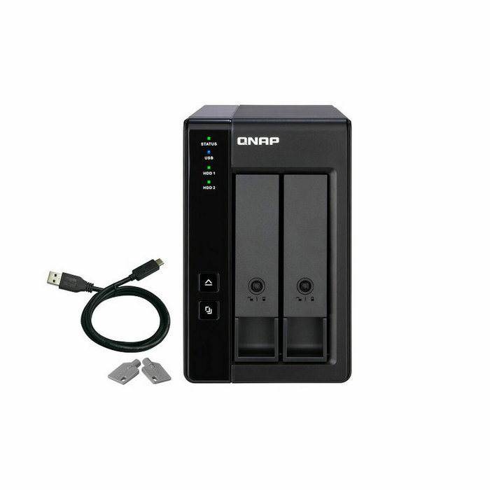 QNAP TR-002 Caja de expansión RAID de 2 bahías USB Tipo-C QNAP TR-002 Caja de expansión RAID de 2 bahías USB Tipo-C