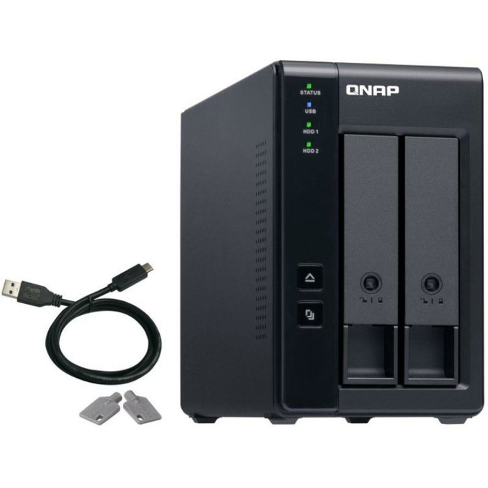 QNAP TR-002 Caja de expansión RAID de 2 bahías USB Tipo-C QNAP TR-002 Caja de expansión RAID de 2 bahías USB Tipo-C