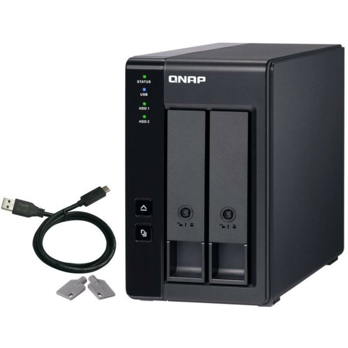 QNAP TR-002 Caja de expansión RAID de 2 bahías USB Tipo-C QNAP TR-002 Caja de expansión RAID de 2 bahías USB Tipo-C