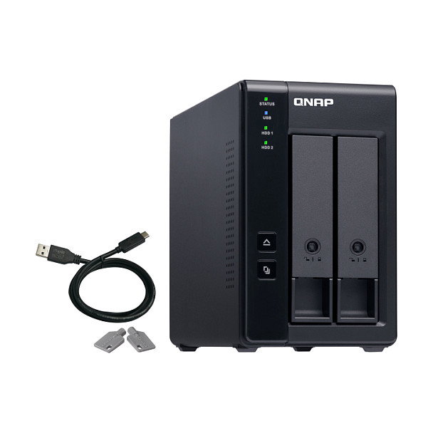 QNAP TR-002 Caja de expansión RAID de 2 bahías USB Tipo-C QNAP TR-002 Caja de expansión RAID de 2 bahías USB Tipo-C