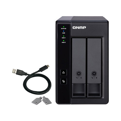 QNAP TR-002 Caja de expansión RAID de 2 bahías USB Tipo-C QNAP TR-002 Caja de expansión RAID de 2 bahías USB Tipo-C