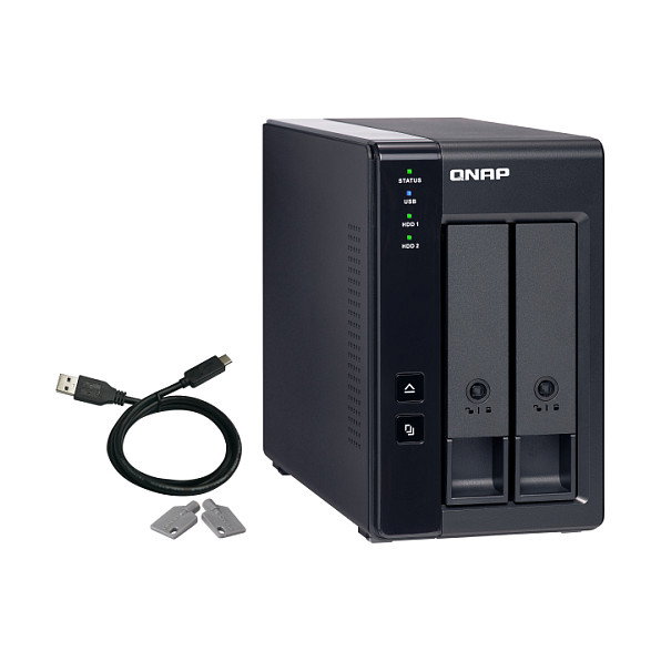 QNAP TR-002 Caja de expansión RAID de 2 bahías USB Tipo-C QNAP TR-002 Caja de expansión RAID de 2 bahías USB Tipo-C