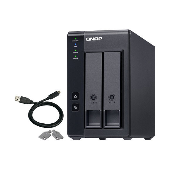 QNAP TR-002 Caja de expansión RAID de 2 bahías USB Tipo-C QNAP TR-002 Caja de expansión RAID de 2 bahías USB Tipo-C