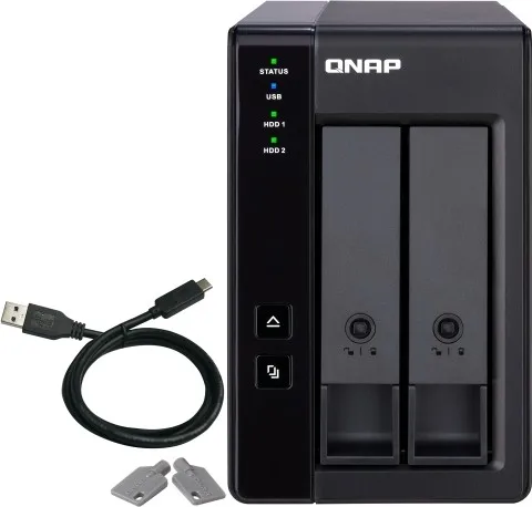 QNAP TR-002 Caja de expansión RAID de 2 bahías USB Tipo-C QNAP TR-002 Caja de expansión RAID de 2 bahías USB Tipo-C