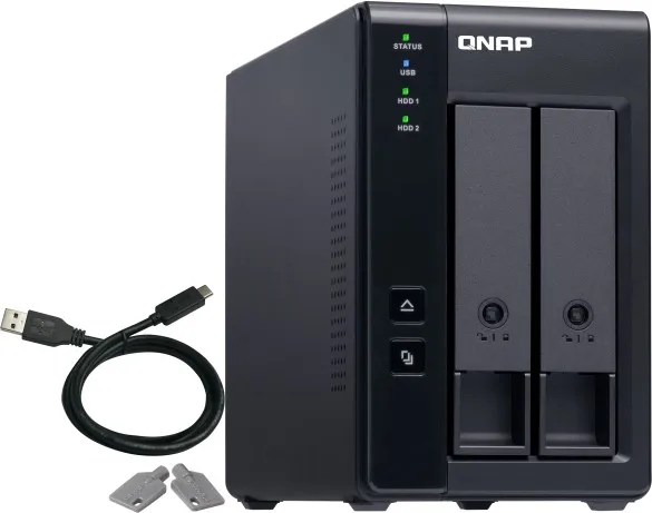 QNAP TR-002 Caja de expansión RAID de 2 bahías USB Tipo-C QNAP TR-002 Caja de expansión RAID de 2 bahías USB Tipo-C