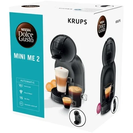 Krups Dolce Gusto Mini Me 2 Cafetera de Cápsulas, Color Negro