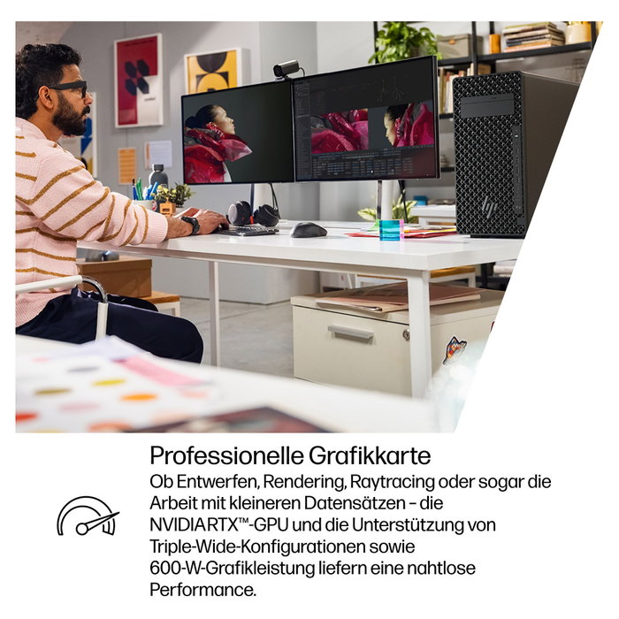 HP Z2 TWR G1i CU7 con 32GB RAM, 1TB SSD y RTX A1000, Windows 11 Pro