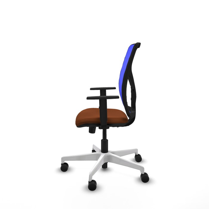 PIQUERAS Y CRESPO Silla de oficina Motilla con mecanismo Sincro, Azul y Marrón PIQUERAS Y CRESPO Silla de oficina Motilla con mecanismo Sincro, Azul y Marrón