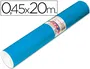 Aironfix Rollo Adhesivo Unicolor Azul Mate Medio 67014, Papel Plastificado Autoadhesivo 20 m, Para Forrar Madera, Metal, Paredes, Manualidades y Hogar