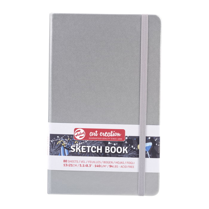 Talens Art Creation Cuaderno Bocetos Plata Brillante 13 x 21 cm 140 g 80 Hojas Talens Art Creation Cuaderno Bocetos Plata Brillante 13 x 21 cm 140 g 80 Hojas