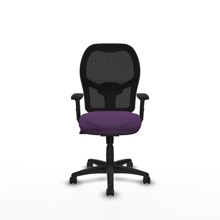 PIQUERAS Y CRESPO Silla de oficina Alocén sincro malla negra y bali morado PIQUERAS Y CRESPO Silla de oficina Alocén sincro malla negra y bali morado