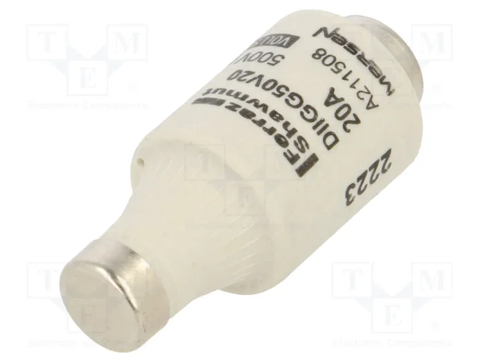 Mersen 00597.020700 DII Fusible 20A 500V gG Azul Mersen 00597.020700 DII Fusible 20A 500V gG Azul