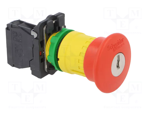 SCHNEIDER ELECTRIC Interruptor de Seguridad con Llave Harmony XB5 Rojo 22mm NC