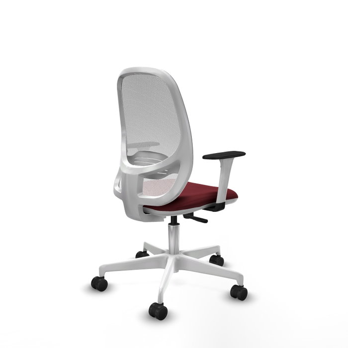 PIQUERAS Y CRESPO Silla de oficina Cilanco, Sincro, Granate y Blanco PIQUERAS Y CRESPO Silla de oficina Cilanco, Sincro, Granate y Blanco