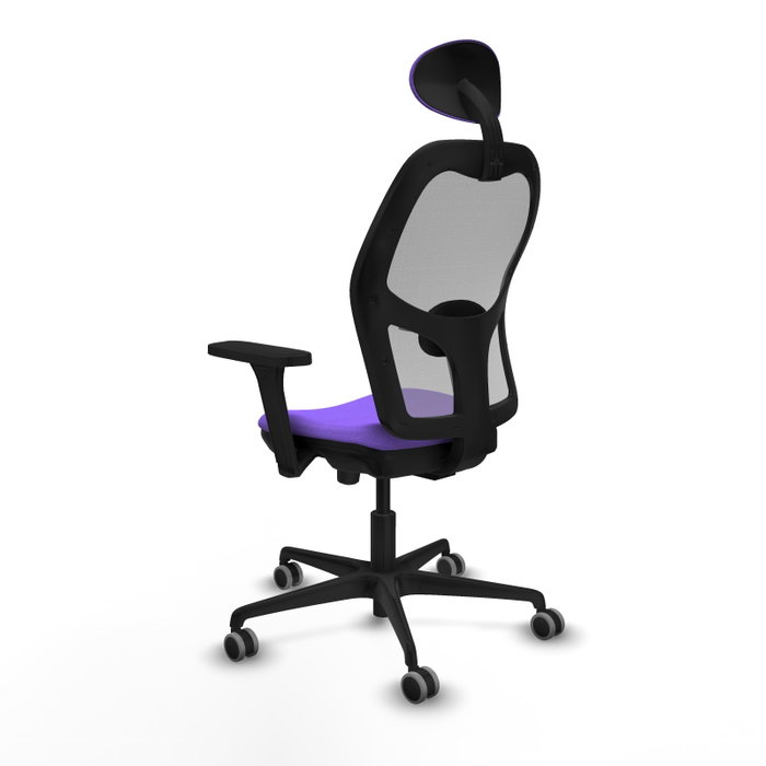 PIQUERAS Y CRESPO Silla de oficina Jorquera con mecanismo Sincro/Traslack, Lila y Gris