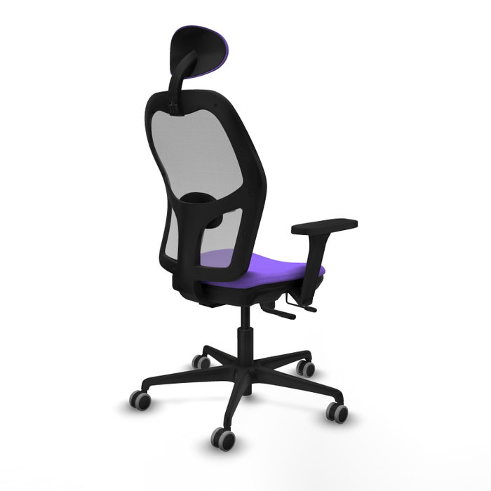 PIQUERAS Y CRESPO Silla de oficina Jorquera con mecanismo Sincro/Traslack, Lila y Gris