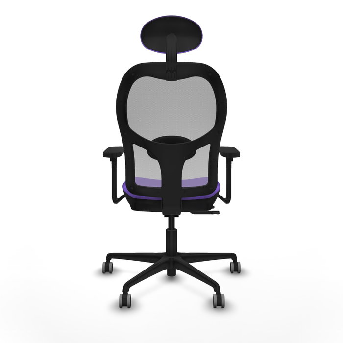 PIQUERAS Y CRESPO Silla de oficina Jorquera con mecanismo Sincro/Traslack, Lila y Gris