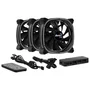 Aerocool ASTRO12PRO Astro 12 Pro Pack 3 Ventiladores 120mm RGB con Hub H66F, Control Remoto y ARGB compatible