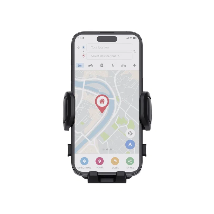 Trust Runo Soporte para Smartphone en el Coche, para Rejilla de Ventilación, Orientación Horizontal/Vertical, Negro