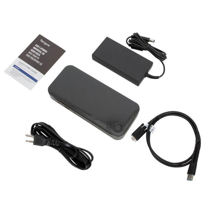 Targus Estación de Acoplamiento Híbrida 4K Universal con 12 Puertos USB-C 100W PD