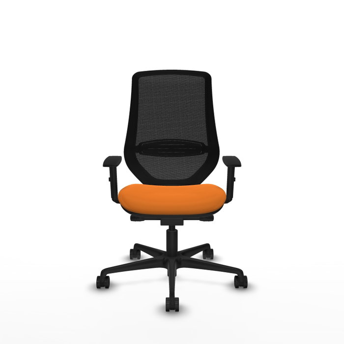 PIQUERAS Y CRESPO Silla de oficina Mardos Naranja y Negro