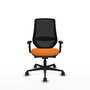 PIQUERAS Y CRESPO Silla de oficina Mardos Naranja y Negro
