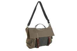 DKD Home Decor Bandolera Canvas y Cuero Bicicleta Beige