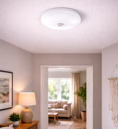 Plafón LED 18W 1500Lm 6000K con Detector de Movimiento Blanco Frío